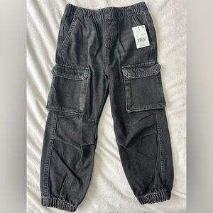 Toddler Boys Black Cargo Jeans